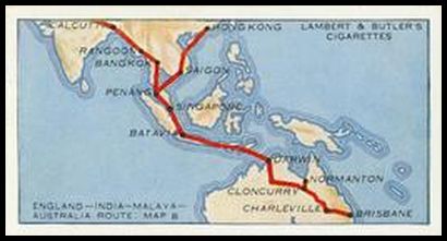 44 England India Malaya Australia Route Map B